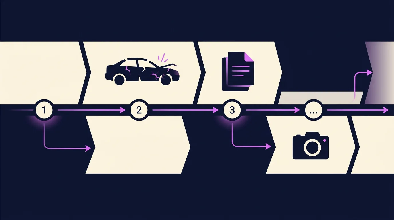 Visualisierung zur Schadenabfolge und Dokumentation, Illustration für zweispaltigen Block, 1200x800 Pixel